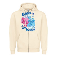 Sandshell blue's clues & you blue skidoo, we can too tank top Zipper Hoodie - linhVisuals