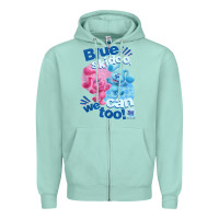 Seafoam blue's clues & you blue skidoo, we can too tank top Zipper Hoodie - linhVisuals