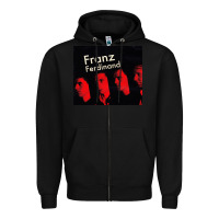 Black #franz ferdinand (10) Zipper Hoodie - linhVisuals