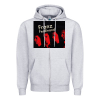 Heather Grey #franz ferdinand (10) Zipper Hoodie - linhVisuals