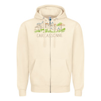 Sandshell carcassonne france unique hand drawn art gift men women t shirt Zipper Hoodie - linhVisuals