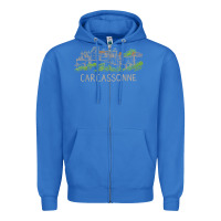 True Royal carcassonne france unique hand drawn art gift men women t shirt Zipper Hoodie - linhVisuals