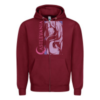 Burgundy castlevania alucard dark portrait t shirt Zipper Hoodie - linhVisuals