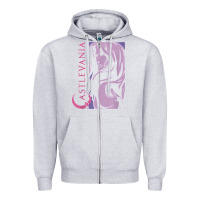 Heather Grey castlevania alucard dark portrait t shirt Zipper Hoodie - linhVisuals
