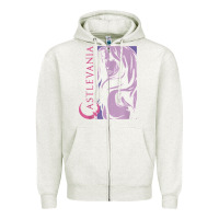 Oatmeal Heather castlevania alucard dark portrait t shirt Zipper Hoodie - linhVisuals