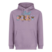 Lavender Just Pray Heavyweight Hoodie - JahusDesignShop