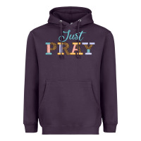 Plum Just Pray Heavyweight Hoodie - JahusDesignShop