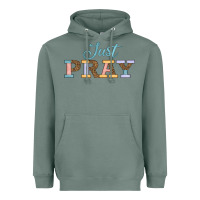 Sage Just Pray Heavyweight Hoodie - JahusDesignShop