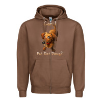 Chestnut can i pet dat dawg funny dog dachshund lover doxie gift t shirt Zipper Hoodie - linhVisuals