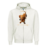 Oatmeal Heather can i pet dat dawg funny dog dachshund lover doxie gift t shirt Zipper Hoodie - linhVisuals