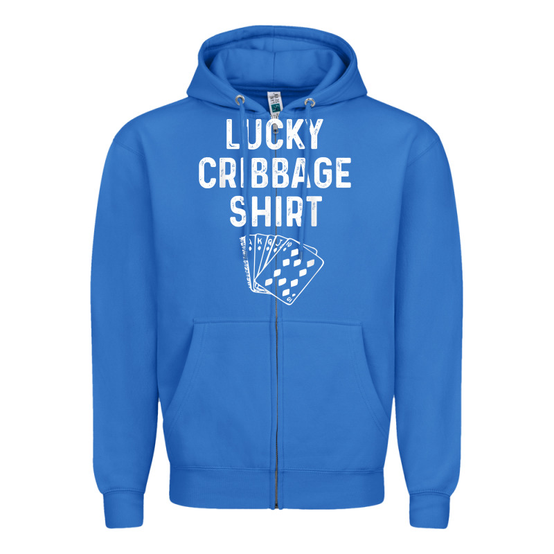 Funny Cribbage Shirt Lucky Card Game Player Lover Gift T Shirt Zipper Hoodie by linhVisuals | Teevron