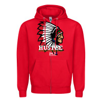 Red hustle 247 gang clothing native american men gift t shirt t shirt Zipper Hoodie - linhVisuals