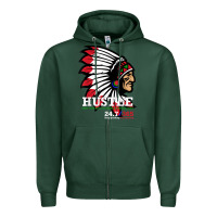 Sports Green hustle 247 gang clothing native american men gift t shirt t shirt Zipper Hoodie - linhVisuals