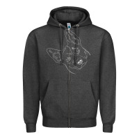 Charcoal Heather funny australian cattle dog t shirt Zipper Hoodie - linhVisuals