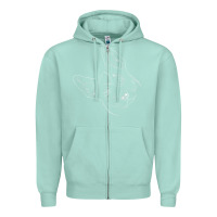 Seafoam funny australian cattle dog t shirt Zipper Hoodie - linhVisuals