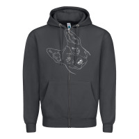 Smoke funny australian cattle dog t shirt Zipper Hoodie - linhVisuals