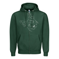 Sports Green funny australian cattle dog t shirt Zipper Hoodie - linhVisuals