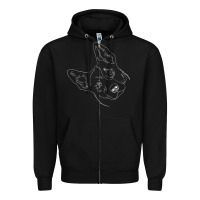 Black funny australian cattle dog t shirt Zipper Hoodie - linhVisuals