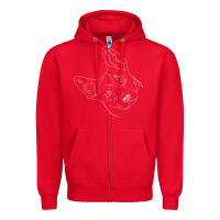 Red funny australian cattle dog t shirt Zipper Hoodie - linhVisuals