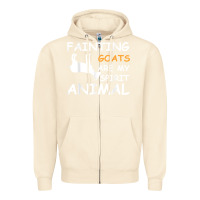 Sandshell fainting goats are my spirit animal t shirt Zipper Hoodie - linhVisuals