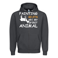 Smoke fainting goats are my spirit animal t shirt Zipper Hoodie - linhVisuals