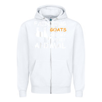 White fainting goats are my spirit animal t shirt Zipper Hoodie - linhVisuals