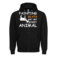 Fainting Goats Are My Spirit Animal T Shirt Zipper Hoodie | Teevron