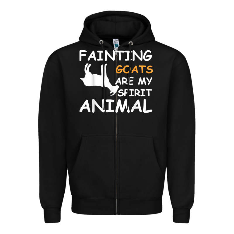 Fainting Goats Are My Spirit Animal T Shirt Zipper Hoodie by linhVisuals | Teevron