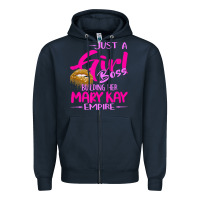 Navy just a girl boss building her mary kay empire gift for women t shirt Zipper Hoodie - linhVisuals