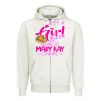 Oatmeal Heather just a girl boss building her mary kay empire gift for women t shirt Zipper Hoodie - linhVisuals