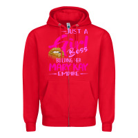 Red just a girl boss building her mary kay empire gift for women t shirt Zipper Hoodie - linhVisuals