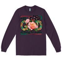 Plum With god all things are possible leopard frame Long Sleeve Tee - LillyAllenDesigns
