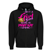 Black just a girl boss building her mary kay empire gift for women t shirt Zipper Hoodie - linhVisuals