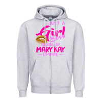Heather Grey just a girl boss building her mary kay empire gift for women t shirt Zipper Hoodie - linhVisuals