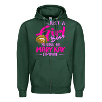 Sports Green just a girl boss building her mary kay empire gift for women t shirt Zipper Hoodie - linhVisuals