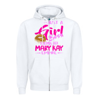 White just a girl boss building her mary kay empire gift for women t shirt Zipper Hoodie - linhVisuals