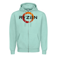 Seafoam ryzen free world Zipper Hoodie - linhVisuals