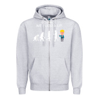 Heather Grey go back we fucked up funny anti trump 2020 election apparel t shirt Zipper Hoodie - linhVisuals