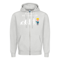 Dove Grey go back we fucked up funny anti trump 2020 election apparel t shirt Zipper Hoodie - linhVisuals