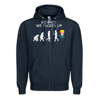 Navy go back we fucked up funny anti trump 2020 election apparel t shirt Zipper Hoodie - linhVisuals