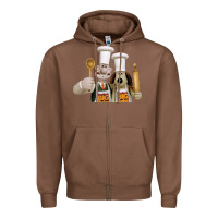 Chestnut Wallace Gourmeat Zipper Hoodie - linhVisuals