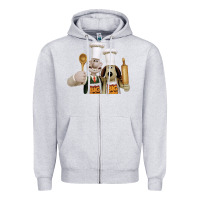 Heather Grey Wallace Gourmeat Zipper Hoodie - linhVisuals