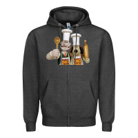 Charcoal Heather Wallace Gourmeat Zipper Hoodie - linhVisuals