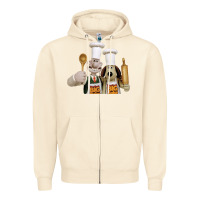 Sandshell Wallace Gourmeat Zipper Hoodie - linhVisuals