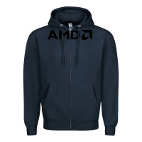 Navy ryzen amd wine Zipper Hoodie - linhVisuals