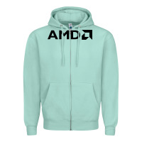 Seafoam ryzen amd wine Zipper Hoodie - linhVisuals