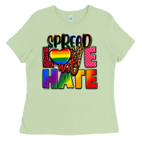Spread Love Not Hate Ladies Tee | Teevron