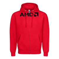 Red ryzen amd wine Zipper Hoodie - linhVisuals