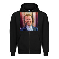 Black andre rieu violinist smile Zipper Hoodie - linhVisuals
