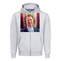 Heather Grey andre rieu violinist smile Zipper Hoodie - linhVisuals